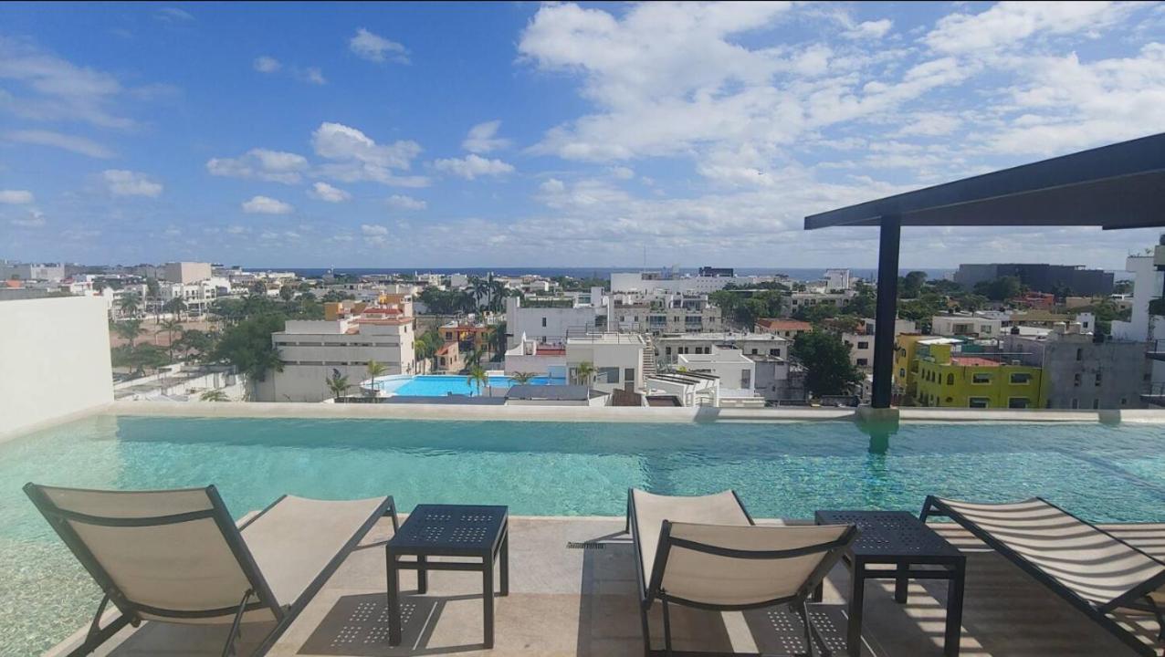 Stylish 1bd Gym Rooftop Pool Wifi 100mb * Playa del Carmen